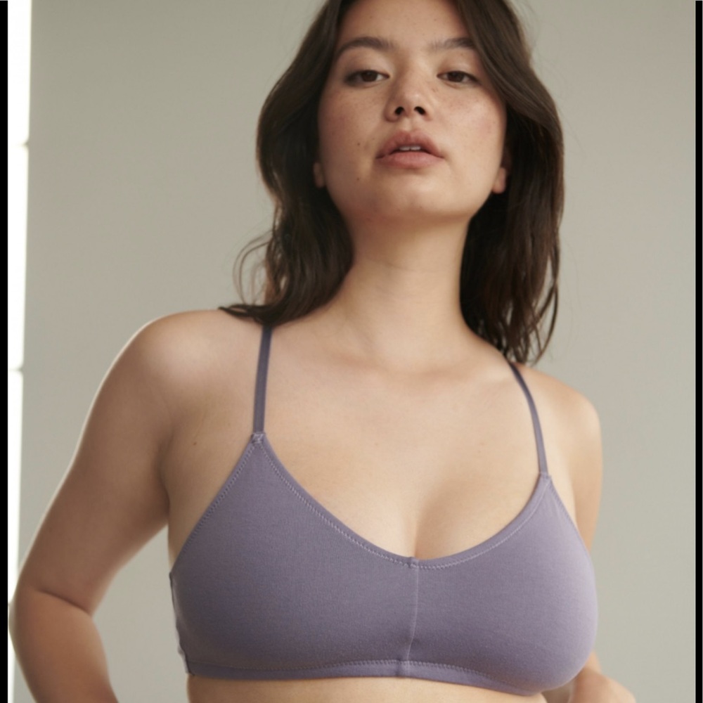 Blush lingerie lilac purple bralette and underwear set